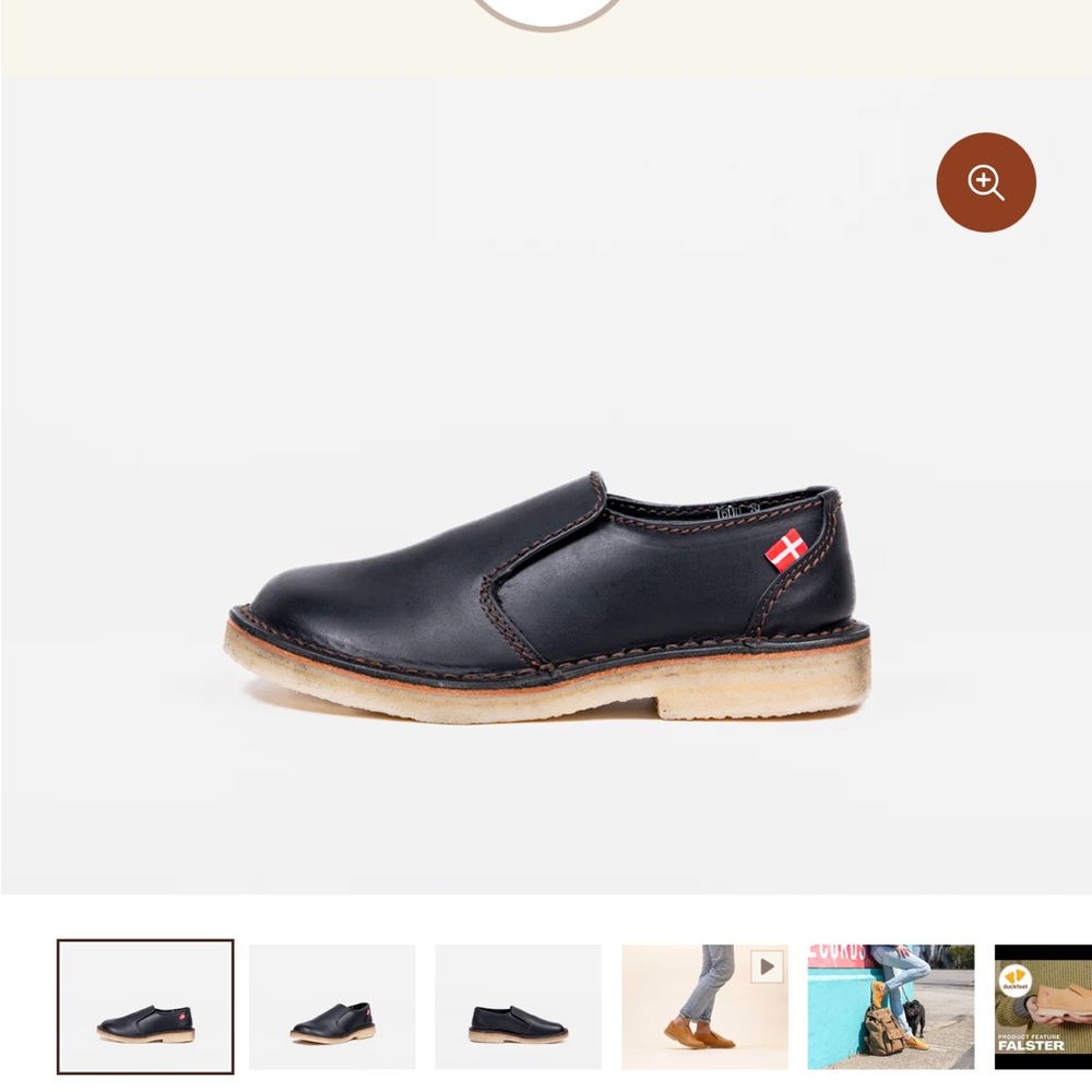 Duckfeet Falster black leather shoes